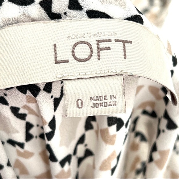 Ann Taylor Loft Women's Baby Doll Geometric Pattern Empire Tank Top/Cami… - Picture 4 of 6